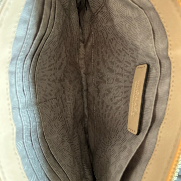 Michael Kors Tan Purse with Gold Cutouts - Picture 11 of 15